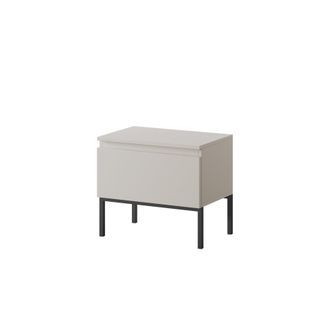Selsey Selsey - Bemmi - Mesita De Noche - Con Patas Doradas - Beige