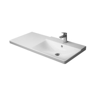 Duravit Duravit P3 Comforts Mueble Lavabo Lavabo Recto Con Plataforma Para Grifo Rebosadero 1050x500mm Sin Orificio Para Grifer&iacute;a Blanco