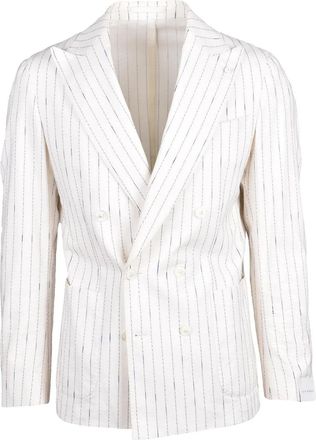 Lubiam Double-Breasted Jacket - White