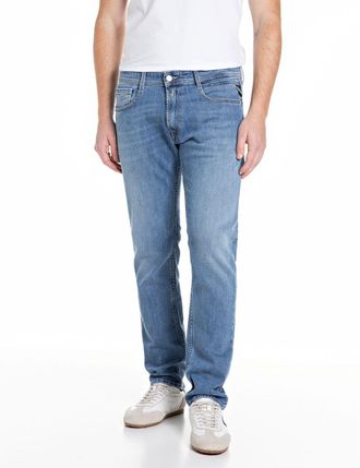 Replay Comfort-fit-Jeans REPLAY Rocco, Herren, Gr. 30, L&auml;nge 34, medium blau 194, Denim/Jeans, Obermaterial: 98% Baumwolle, 2% Elasthan, comfort fit, Jeans C