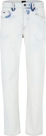 HUGO BOSS Mens Five Pocket Design Straight Leg Jeans in Pastel Blue - Size 34W/32L