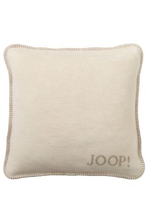 Joop Kissenhülle, Naturfarben, Sandfarben, Textil, Uni, 50x50 cm, Oeko-Tex Standard 100, bügelfrei, hochwertige Qualität, Heimtextilien, Bezüge, Kissenbezü
