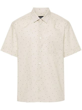 A.P.C. Camicia a pois - Toni neutri