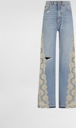 Dolce & Gabbana 5-pocket Denim Trousers - Woman Denim And Jeans Multi-colored 40
