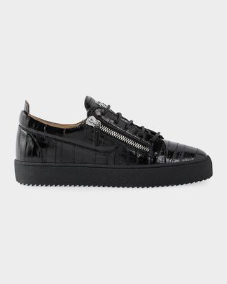 Giuseppe Zanotti Men & apos;s Obsession Leather Low-Top Sneakers