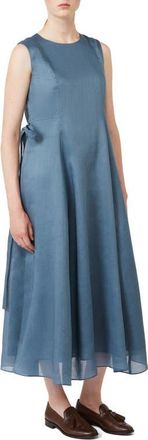 Max Mara Aquile Sleeveless Midi Dress in Sky Blue at Nordstrom, Size 10