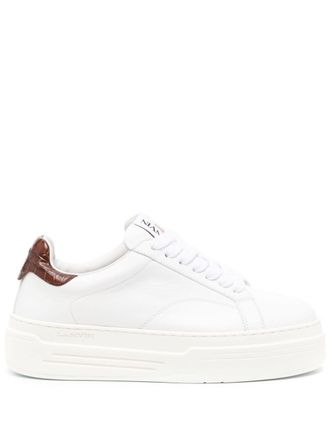 Lanvin Sneakers DDB0 con suola rialzata - Bianco