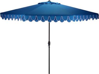 Safavieh Valance 11Ft Round Crank Umbrella