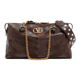Valentino Tassen, Dames, Bruin, ONE Size, Panthea Medium Schoudertas