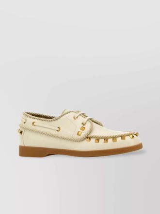 Valentino Garavani leather lace-up loafers