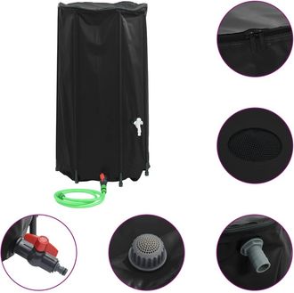 vidaXL Dep&oacute;sito De Agua Plegable Con Grifo Pvc 100 L Vidaxl
