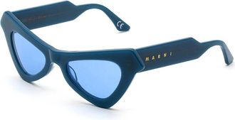 Marni Fairy Pools Forest 6J3 Womens Sunglasses Blue Size 50