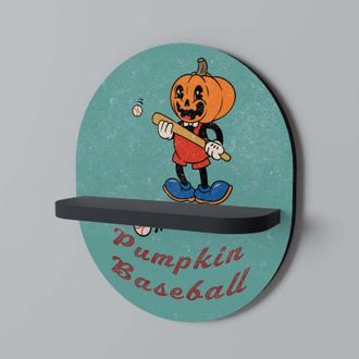 OEM Estante Ovalado Pumpkin B&eacute;isbol Negro