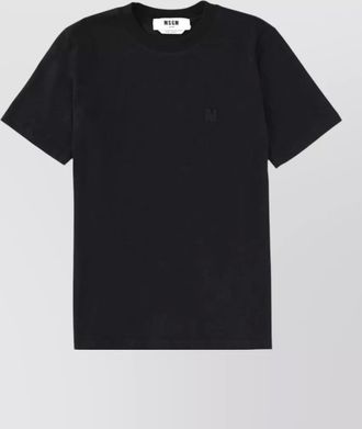 Msgm crew neck short sleeve fitted top