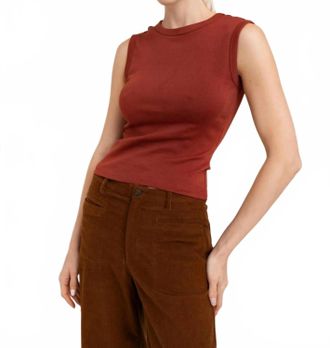 Paper Label Lydia Tank Top In Henna