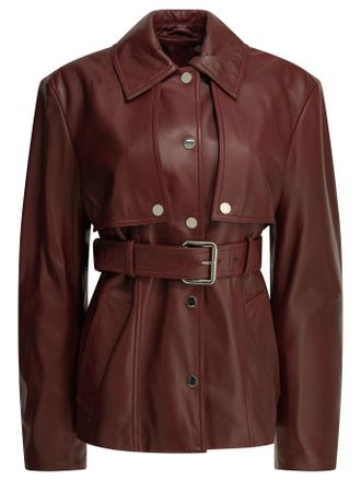 Sportmax Two Piece Leather Jacket