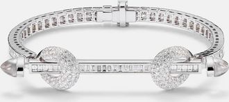 Ananya Bracciale Chakra in oro bianco 18kt con diamanti e quarzo