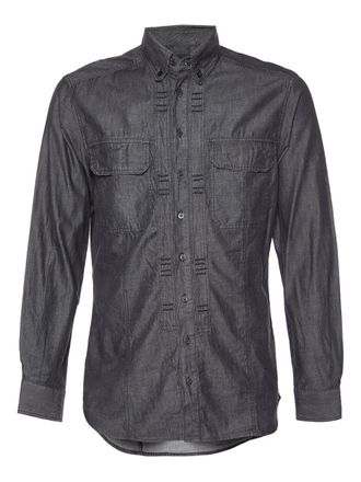 Cavalli flap-pockets shirt - Black