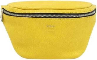 Fendi Pre-owned Belt Bags, male, Yellow, Size: ONE SIZE Pre-owned Selleria Calf Waist Bag