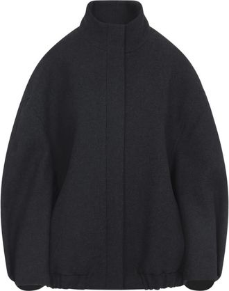 Dries Van Noten Jassen, Dames, Grijs, M, Katoen, Grijze Jas voor Vrouwen Aw 25