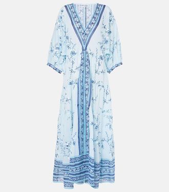 Juliet Dunn Printed cotton kaftan