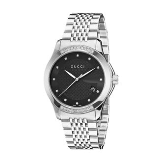 Gucci Accessoires, unisex, Grijs, ONE Size, G-Timeless Ya 126408 Horloge