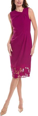 Donna Ricco Scuba Crepe Midi Dress