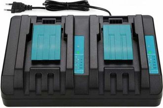 OEM Cargador De Doble Puerto De 14,4 V 18 V 4 A Para Makita Dc18rd Cargador R&aacute;pido De Ion De Litio De 18 V Makita Bl1850 Bl1850b Bl1840 Bl1840b Bl1830 Bl1