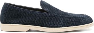 Doucal's Derby in pelle scamosciata - Blu