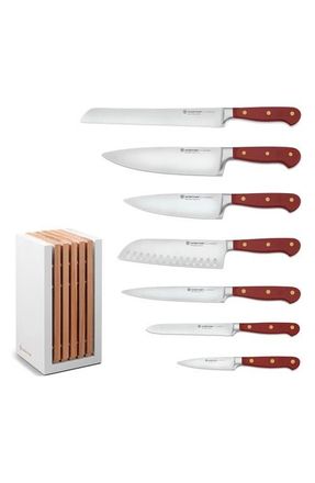 W&uuml;sthof Classic 8-Piece Designer Knife Block Set in Red Purple at Nordstrom