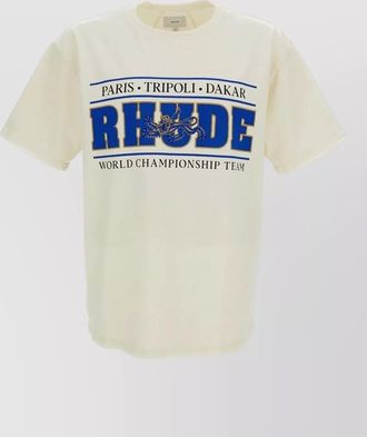 Rhude printed cotton crewneck t-shirt