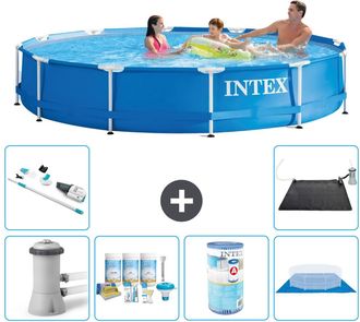 Intex Piscina Con Estructura Redonda - 366x76 Cm - 8-piezas S31773