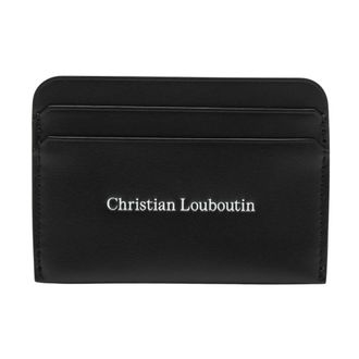 Christian Louboutin Canopy Card Holder - Heren - Accessoires - Zwart - Maat: ONE Size Leer