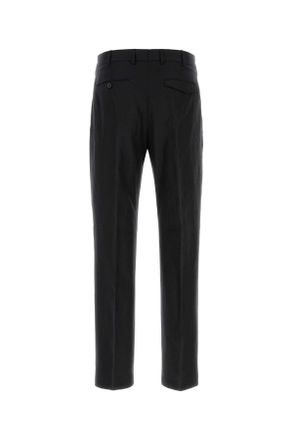 Pantaloni Torino Mens Black Wool Blend Michael Pant 0990 Exterior: Virgin Linen Pantaloni