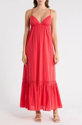 Abound Cotton Maxi Dress in Red Saucy at Nordstrom Rack, Size X-Large
