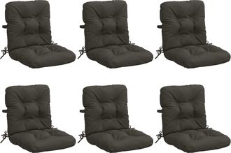 vidaXL Cojines Para Sillas De Respaldo Alto En 6 Piezas Vianen 6 Pcs Vidaxl