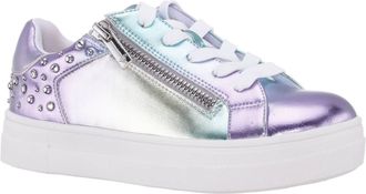 Nina Womens Delphina Lace Up Sneakers In Multi Metallic