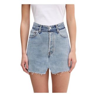 VETEMENTS Falda de Denim Cortada - Skirts - Mujer - Azul - XS