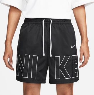 Nike Mens Woven Monogram Flow Shorts - Black/White Size 3XL