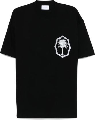 Blue Sky Inn Palm Logo T-shirt - men - Cotton - S - Black