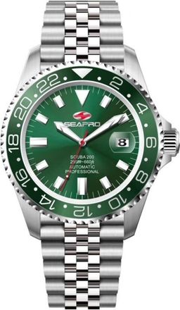 Seapro Grand Meridian Quartz Green Dial Mens Watch SP4334