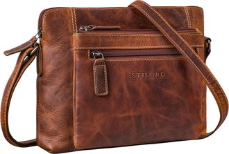 STILORD Verdelio Modern Ladies Shoulder-Bag Leather Small - Ideal as Messenger Bag Ladies Handbag - Womens Handbag Suitable for Tablet up to 10 Inches, Colour