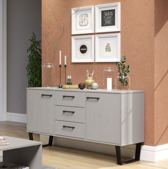 Core 10 Texas Medium Sideboard With 2 Doors, 3 Drawers in Grey