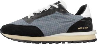 Hidnander Tenkei Sneakers - Heren - Sneakers - Blauw - 44 EU - Leer - Schoenen