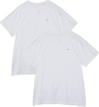Tommy Bahama Mesh Tech T-Shirts Multipack Mens Pajama White : SM, Spandex/Polyester/Mesh