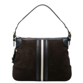 Bally Trainspotting Suede Leather Shoulder Bag