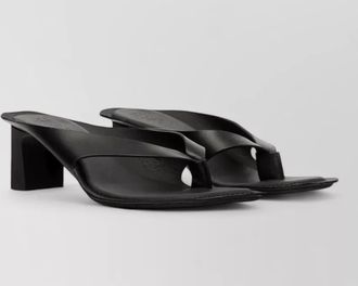 Maison Margiela heel mules strappy square open toe