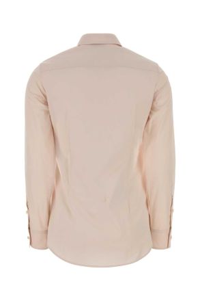 Jil Sander Womens Light Pink Poplin Shirt Seashell Exterior: Cotton Camicie
