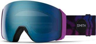 Smith 4D MAG XL Low Bridge Fit ChromaPop Snow Goggles in Copy Cat /Chromapop Blue at Nordstrom, Size Medium