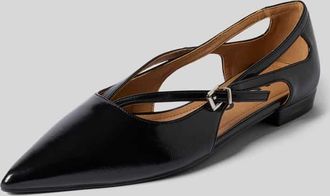 Bianco Ballerinas mit Cut Outs und Dornschlie&szlig;e in Black, Gr&ouml;&szlig;e 36